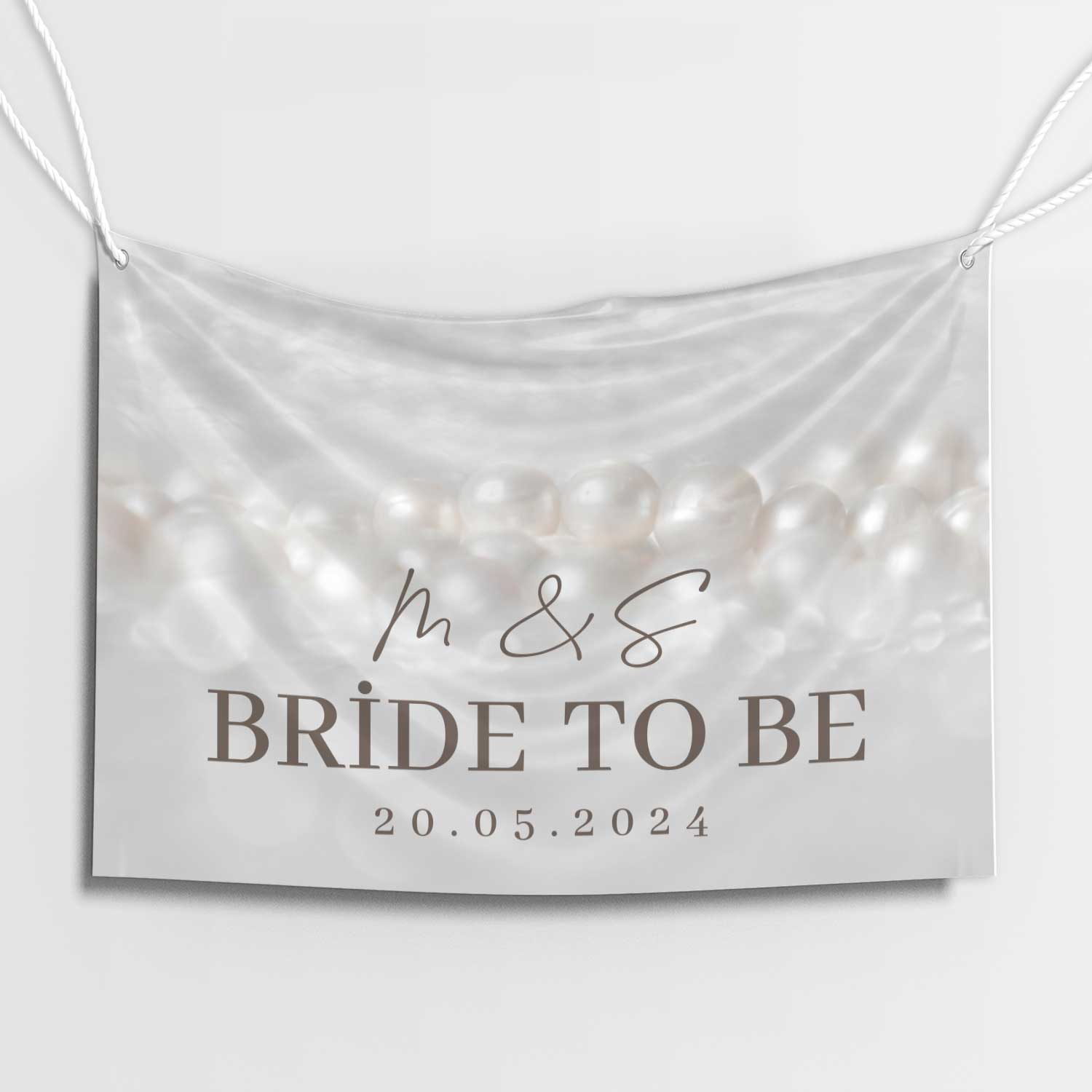 Krem Altın Çerçeveli Bride To Be Afişi