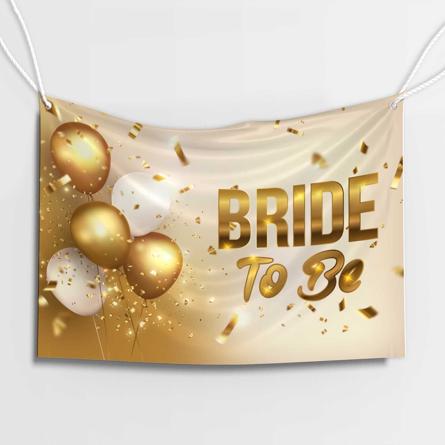 Gold Balonlu Bride To Be Afişi